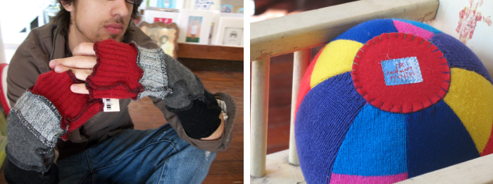 Hadmade Goods from Reclaimed Sweaters