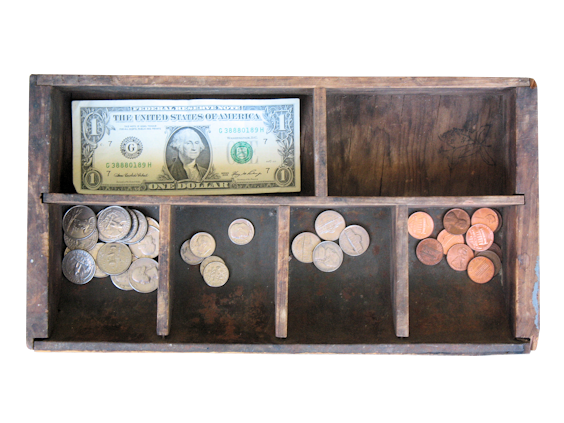 Antique Wooden Cash Drawer