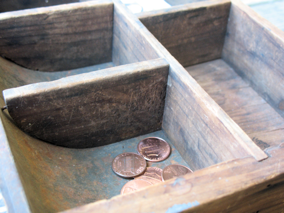 Antique Wooden Cash Drawer