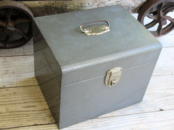 Vintage Metal File Box