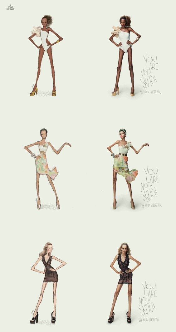 anorexia campaign by Revolution Brasil